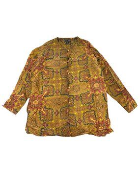 Vintage Bogari Studio Band Collar Button Up